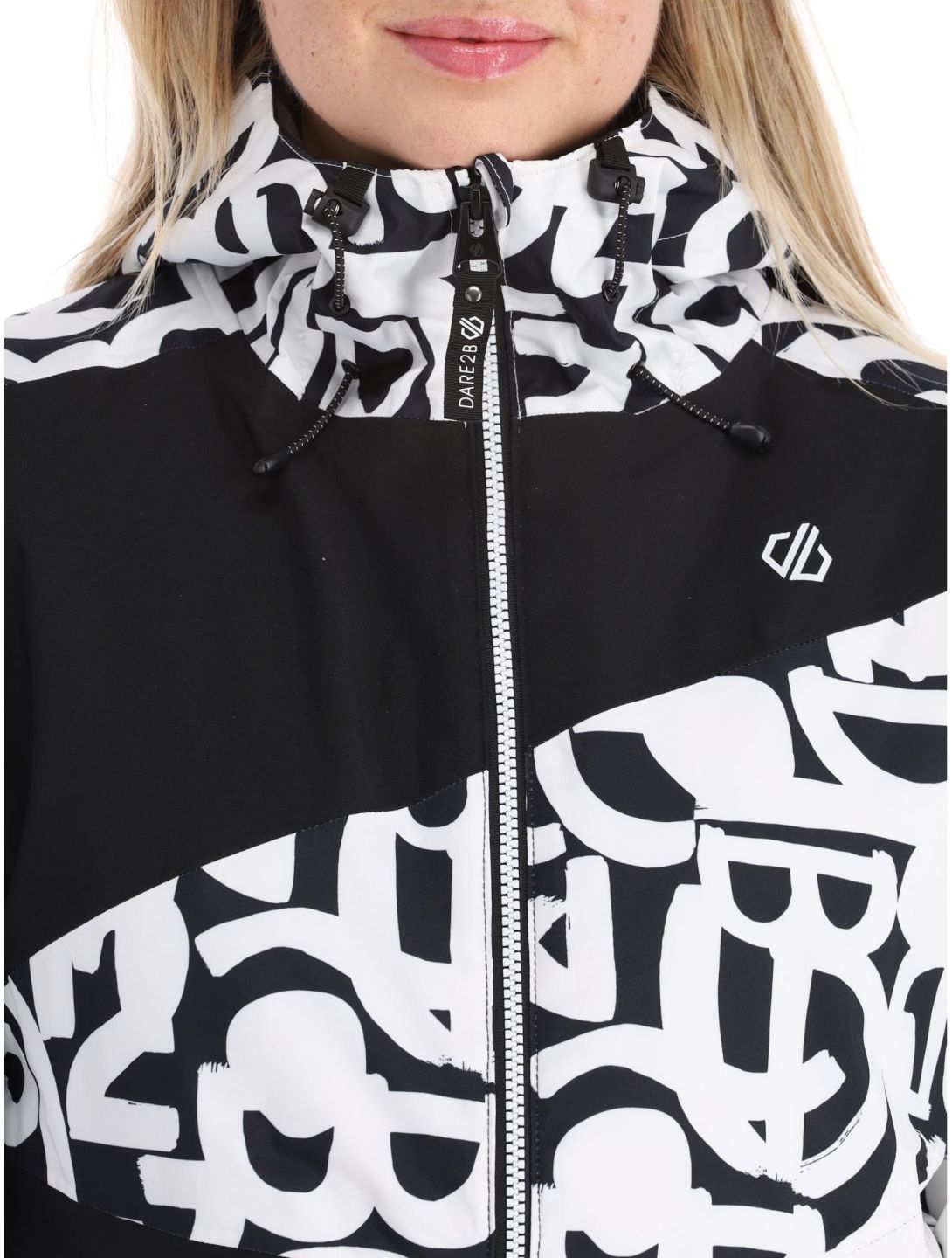 Dare2b, Ice chaqueta de esquí mujeres Black and White Graffiti Print / Black blanco, negro 