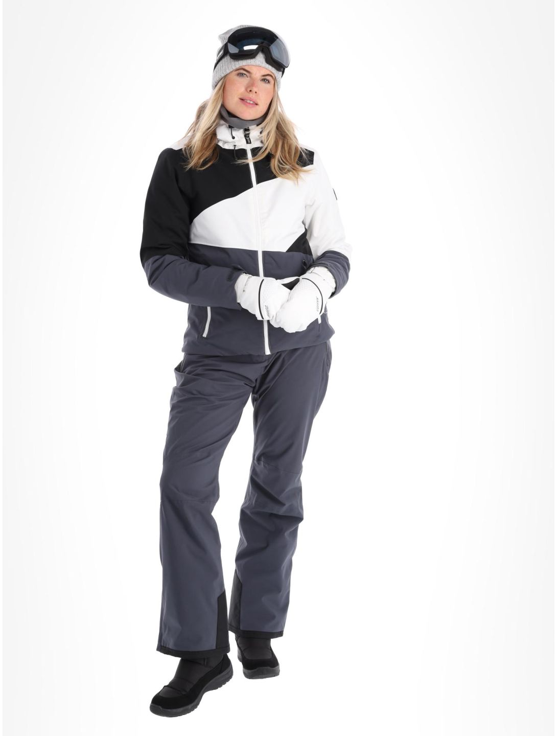 Dare2b, Ice chaqueta de esquí mujeres White / Ebony Grey blanco, gris 