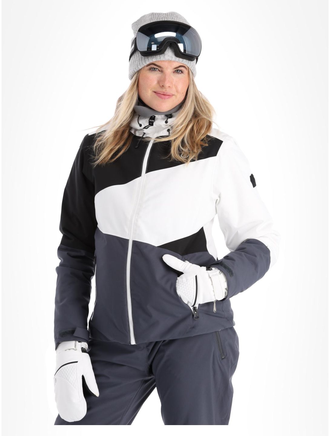 Dare2b, Ice chaqueta de esquí mujeres White / Ebony Grey blanco, gris 