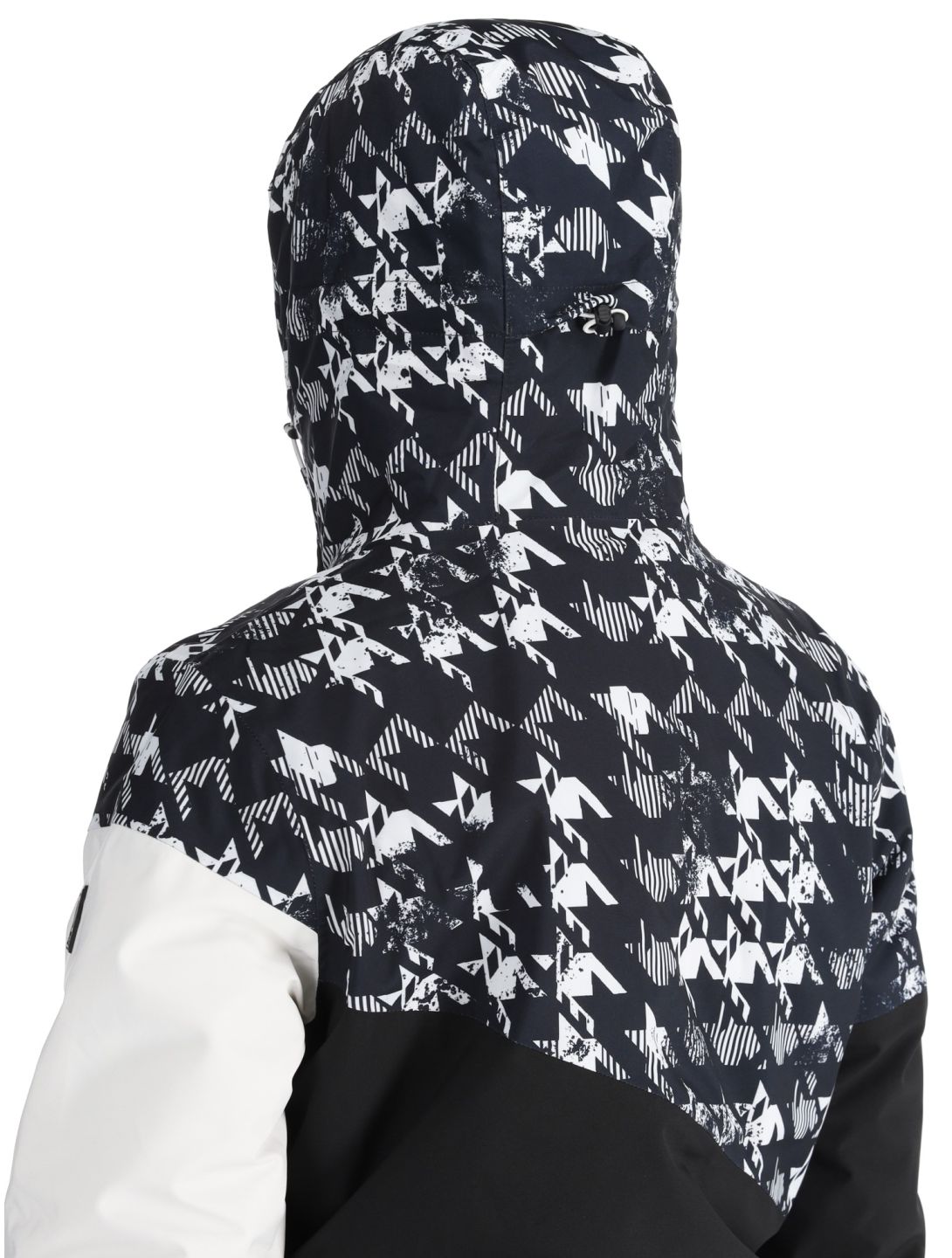 Dare2b, Ice III chaqueta de esquí mujeres Black Distressed Dogtooth Print blanco, negro 