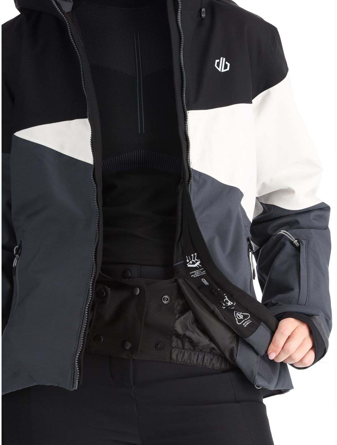 Dare2b, Ice III chaqueta de esquí mujeres Black / Ebony gris, negro 