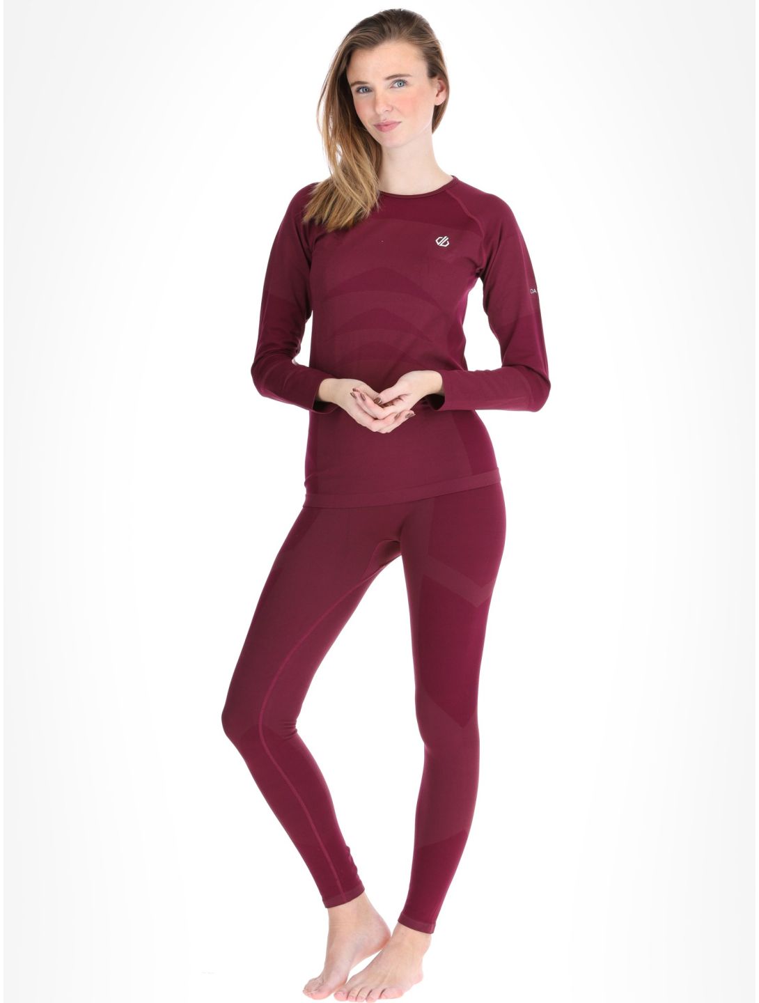 Dare2b, In The Zone III Baselayer Set conjunto termoactivo mujeres Fig púrpura 