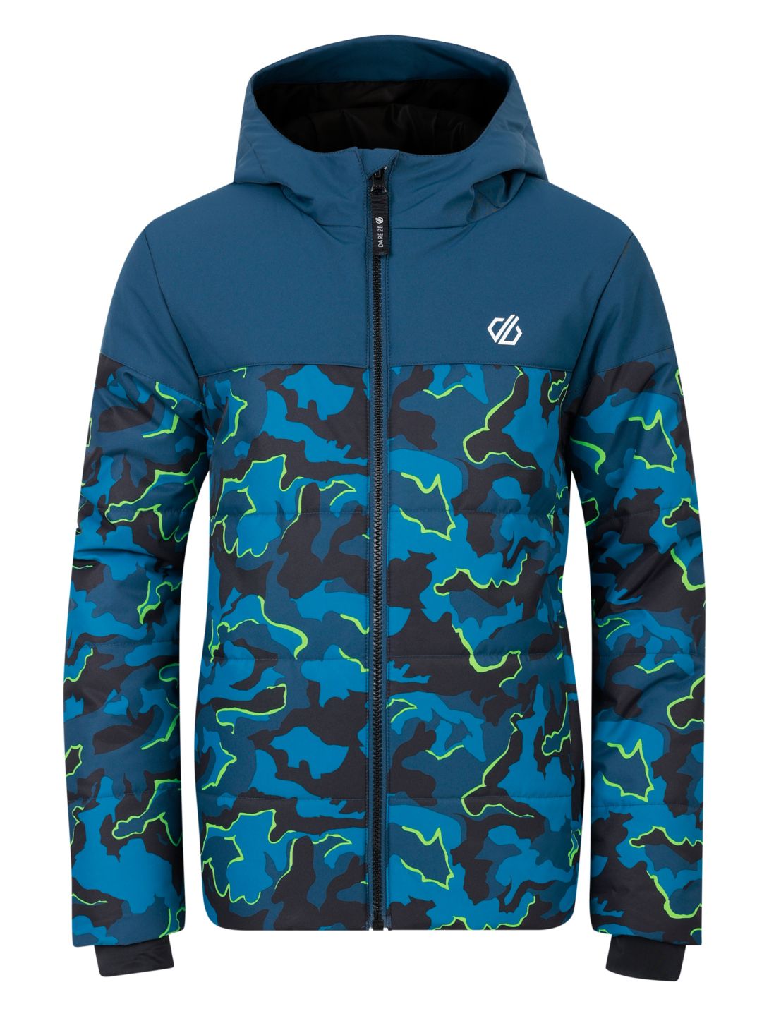 Dare2b, Liftie chaqueta de esquí niños Moonlight Denim / Kingfisher Blue Camo Print azul 