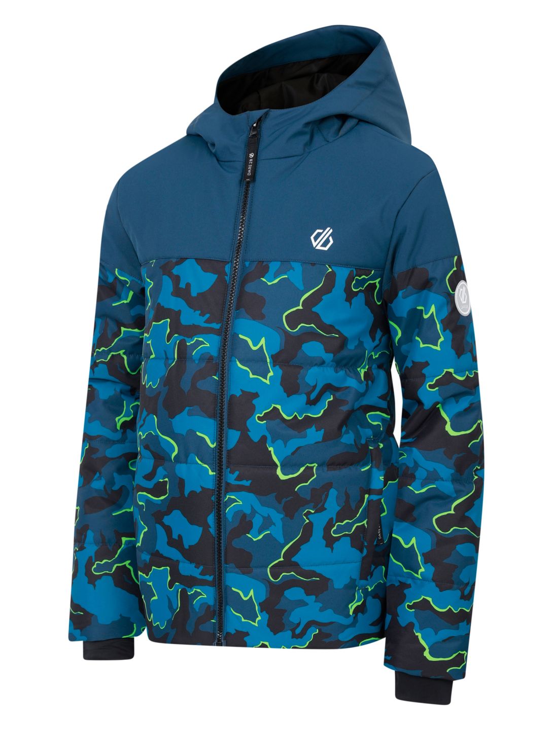 Dare2b, Liftie chaqueta de esquí niños Moonlight Denim / Kingfisher Blue Camo Print azul 