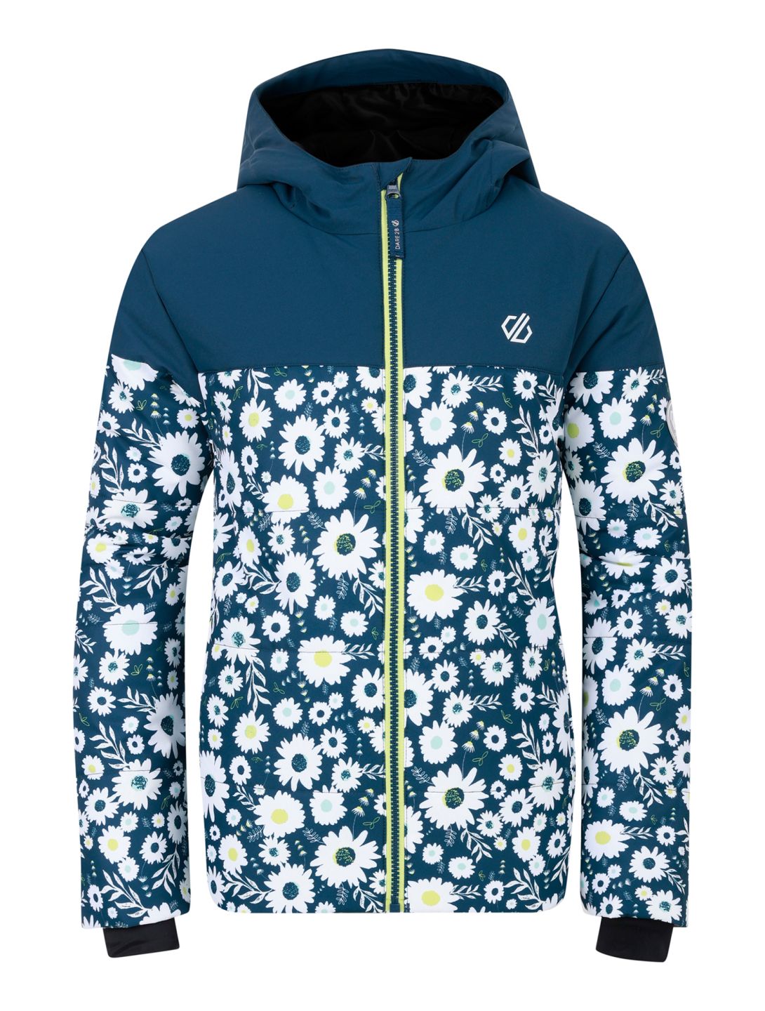 Dare2b, Liftie chaqueta de esquí niños Moonlight Denim / Moonlight Denim Daisy Print azul, blanco 