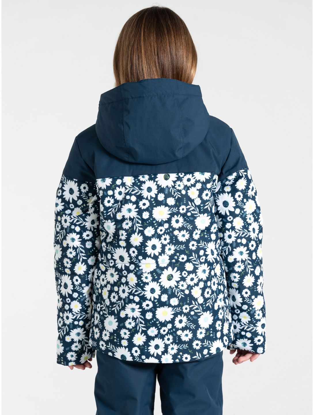 Dare2b, Liftie chaqueta de esquí niños Moonlight Denim / Moonlight Denim Daisy Print azul, blanco 