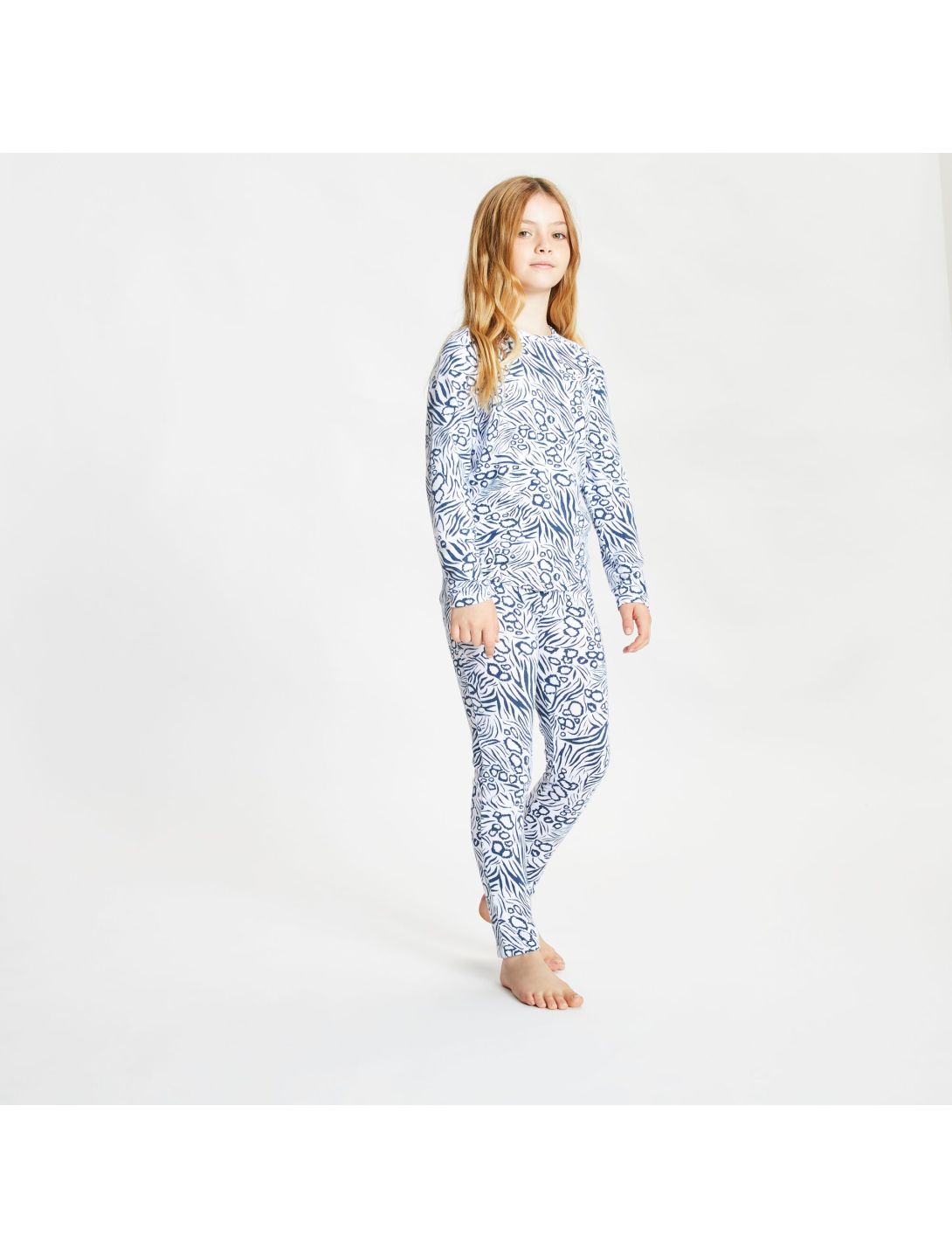 Dare2b, Partition B/L Set conjunto termoactivo niños dark denim print azul