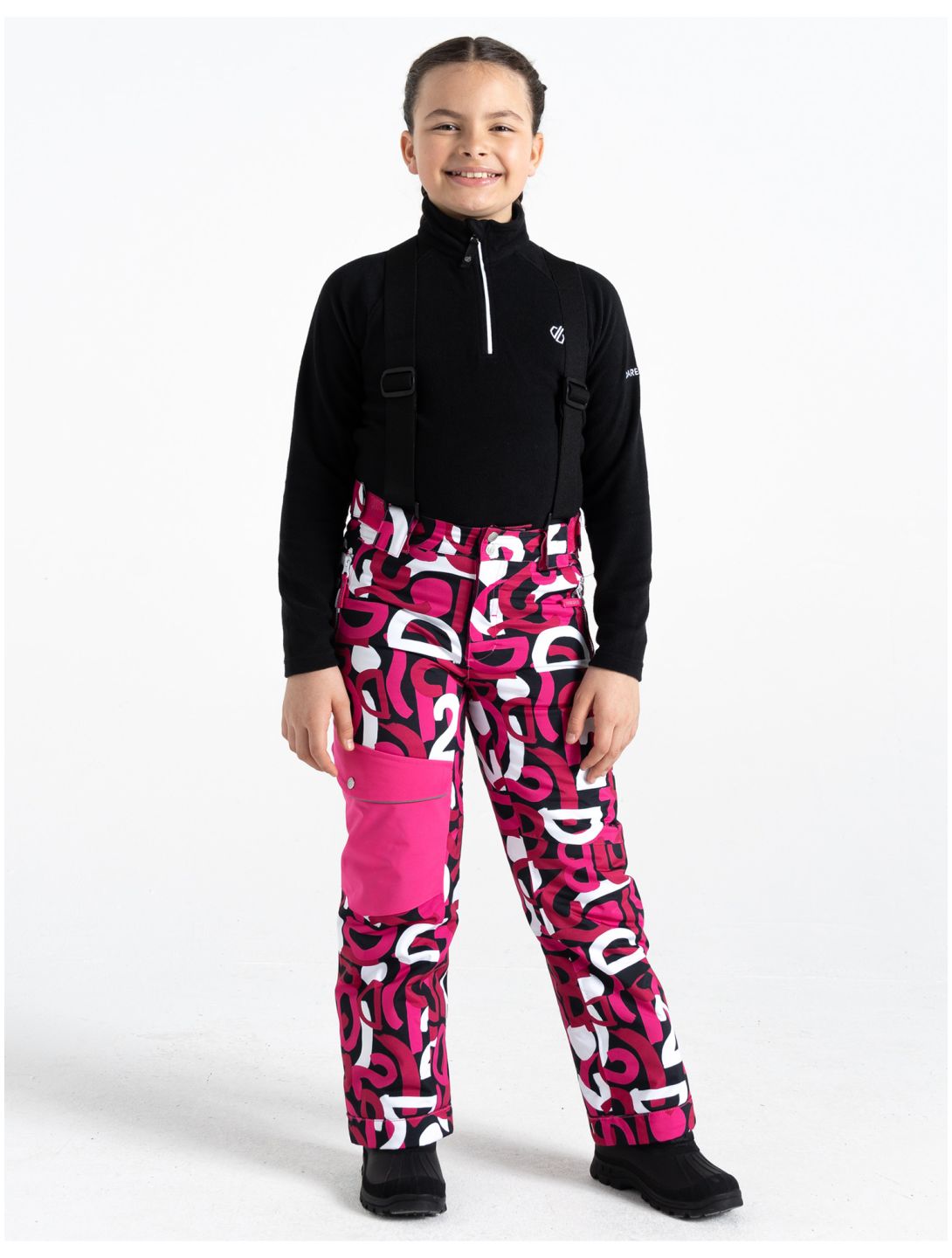 Dare2b, Pow pantalones de esquí niños Kids Ski Graffiti Print rojo 