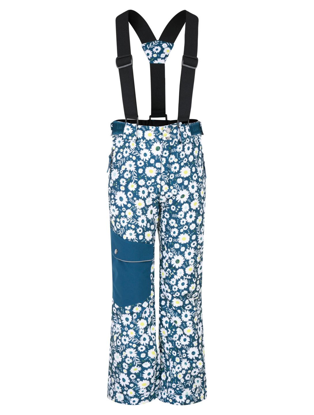 Dare2b, Pow pantalones de esquí niños Moonlight Denim Daisy Print azul 