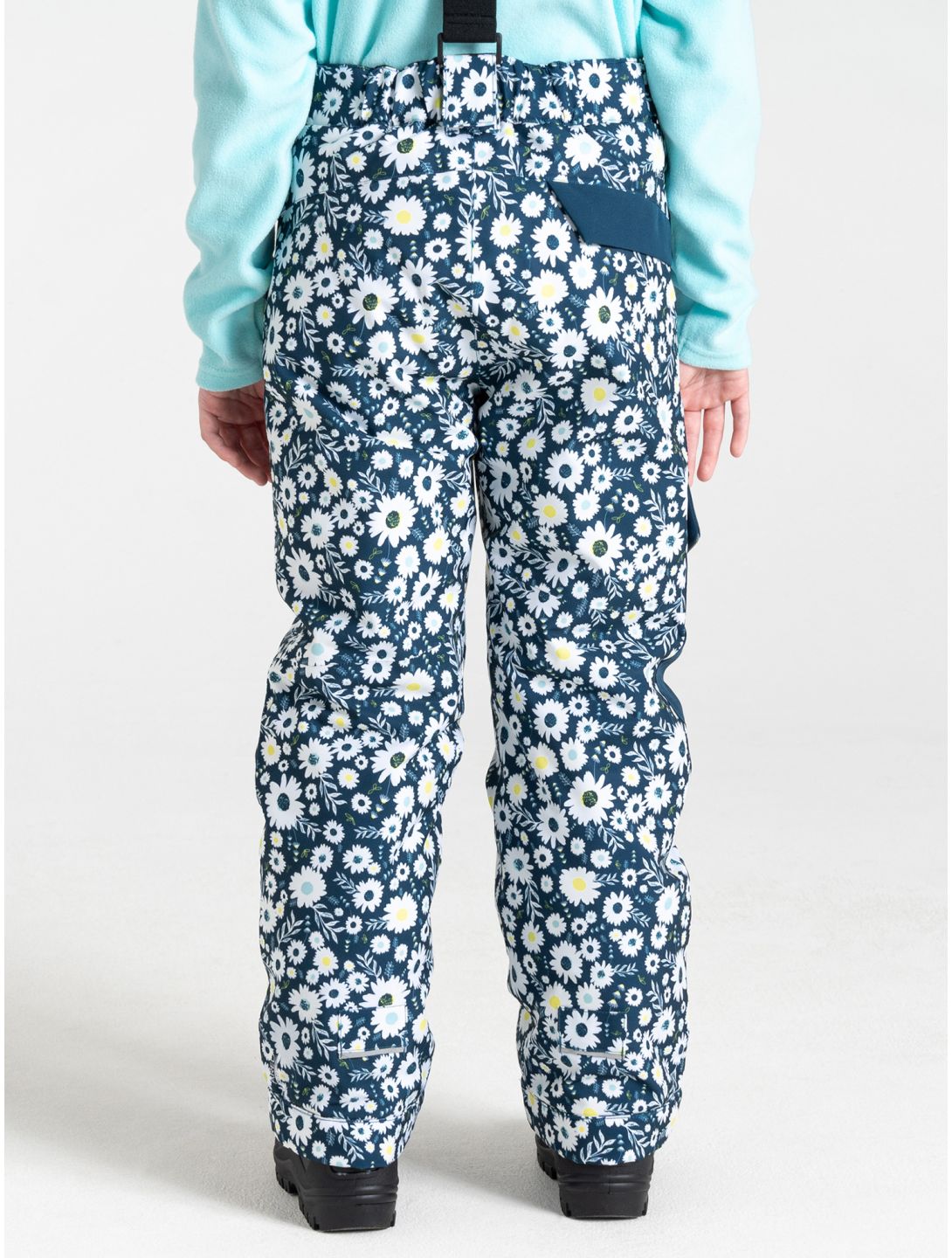 Dare2b, Pow pantalones de esquí niños Moonlight Denim Daisy Print azul 