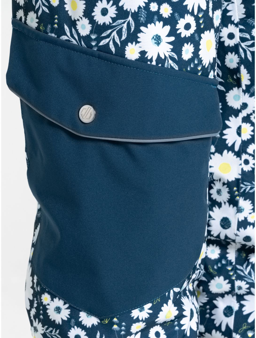 Dare2b, Pow pantalones de esquí niños Moonlight Denim Daisy Print azul 