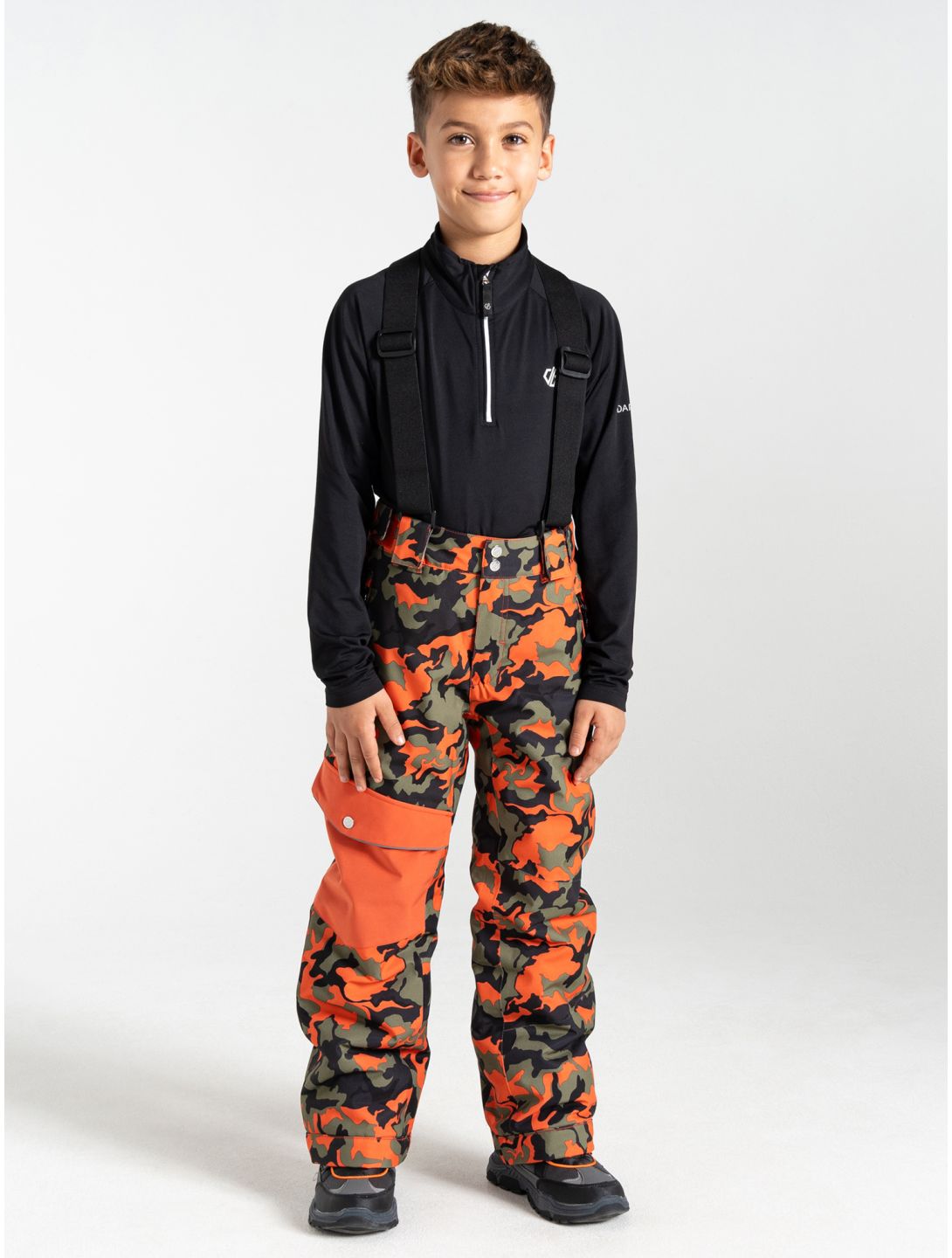 Dare2b, Pow pantalones de esquí niños Orange Rust Camo Print naranja 