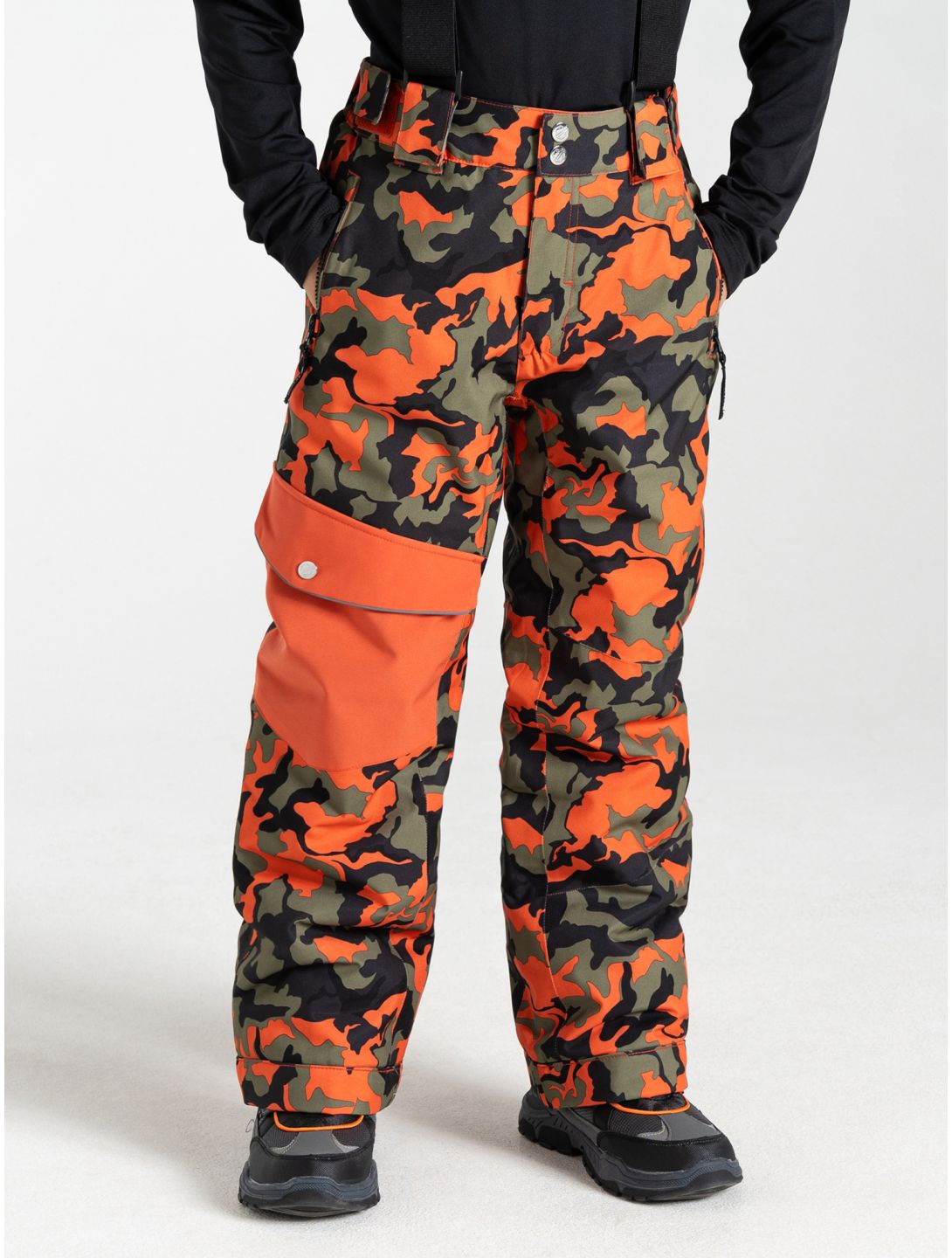 Dare2b, Pow pantalones de esquí niños Orange Rust Camo Print naranja 