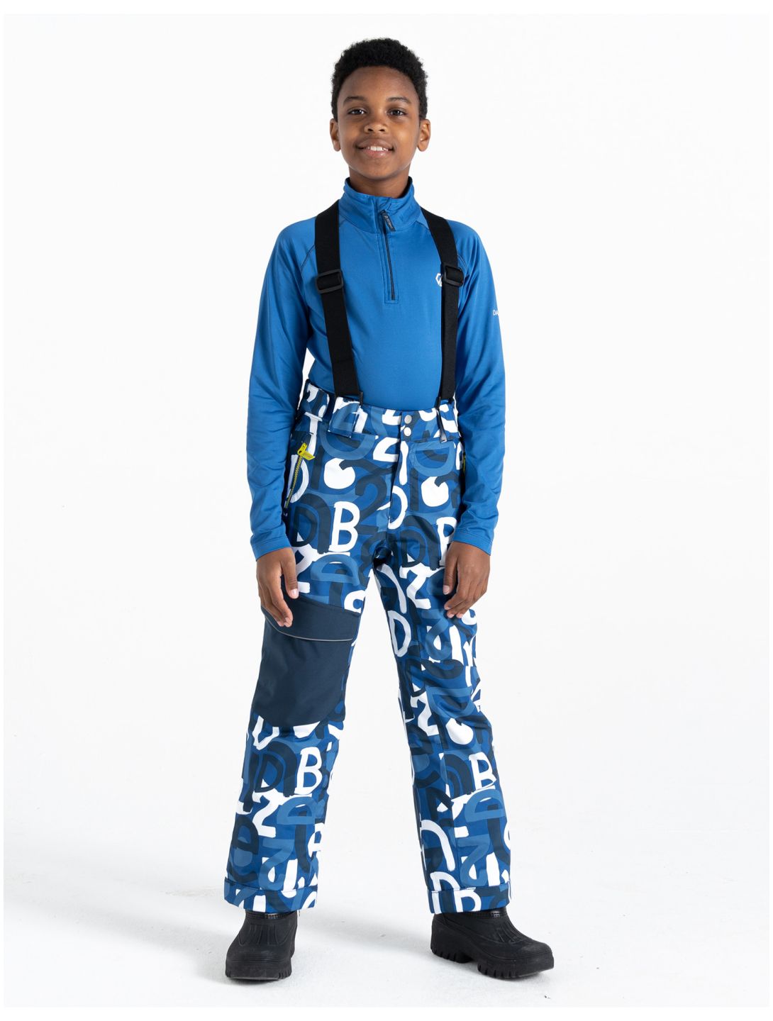 Dare2b, Pow pantalones de esquí niños Olympian Blue Graffiti Print azul 