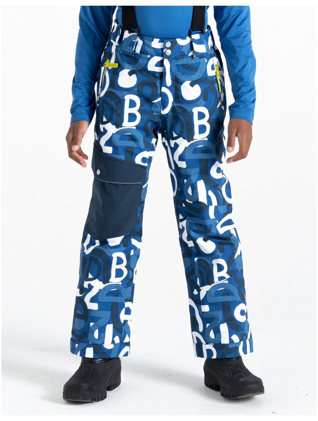 Dare2b, Pow pantalones de esquí niños Olympian Blue Graffiti Print azul 