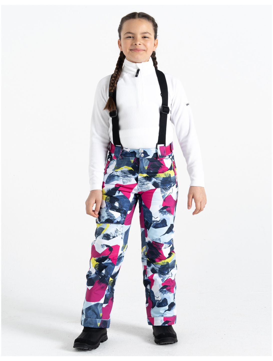 Dare2b, Pow pantalones de esquí niños Quiet Blue Abstract Mountain Print multicolor 