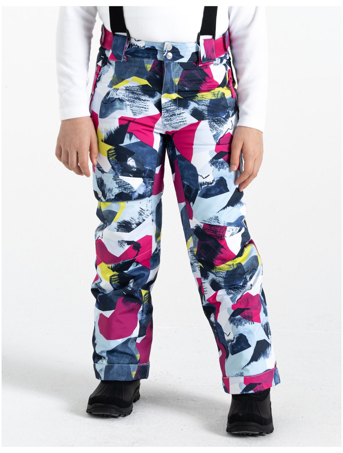 Dare2b, Pow pantalones de esquí niños Quiet Blue Abstract Mountain Print multicolor 