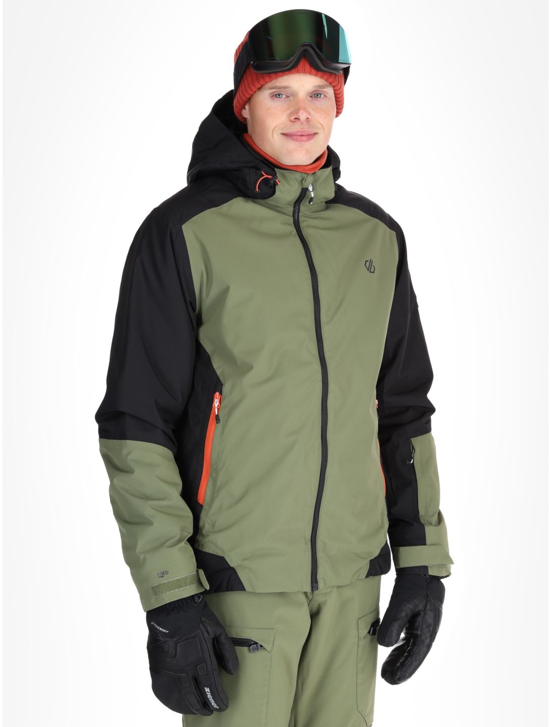 Dare2b, Precision II chaqueta de esquí hombres Black / Olivine Green negro, verde 