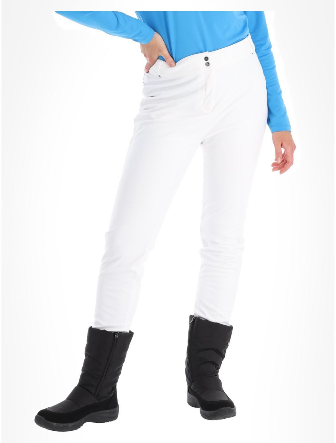 Dare2b, Sleek III pantalones de esquí softshell mujeres White blanco 