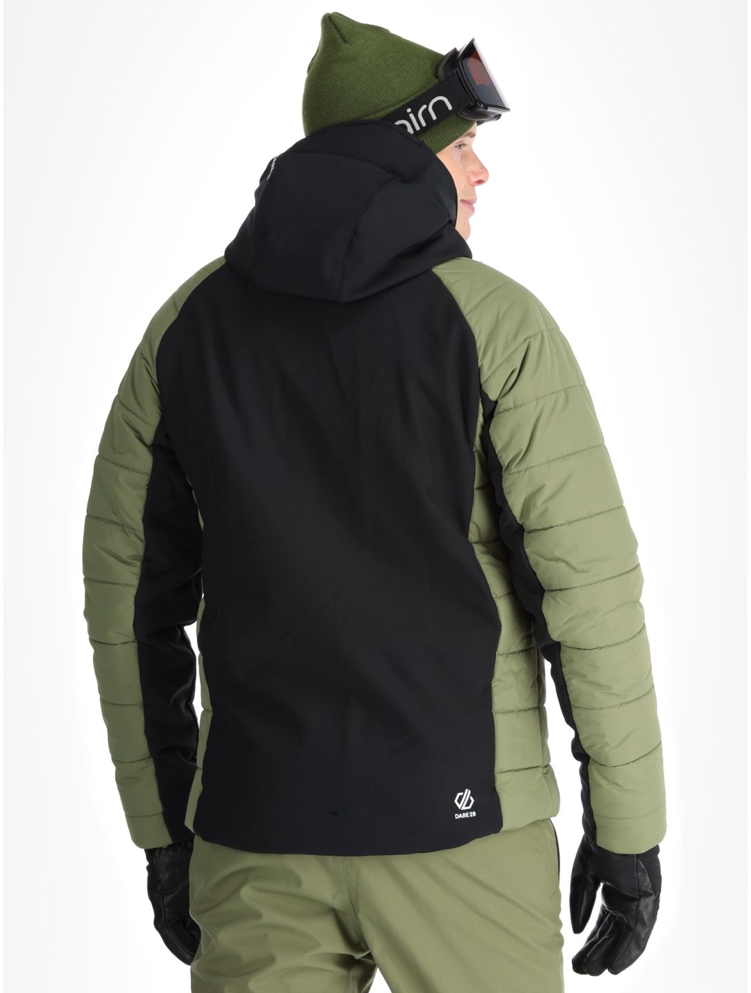 Dare2b, Speed chaqueta de esquí softshell hombres Olivine Green / Black negro, verde 