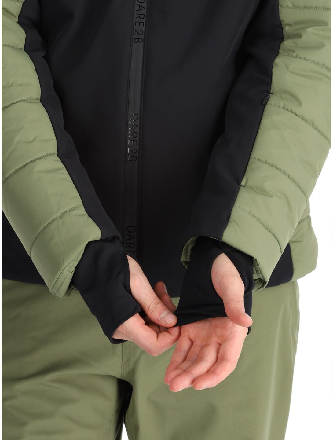 Dare2b, Speed chaqueta de esquí softshell hombres Olivine Green / Black negro, verde 