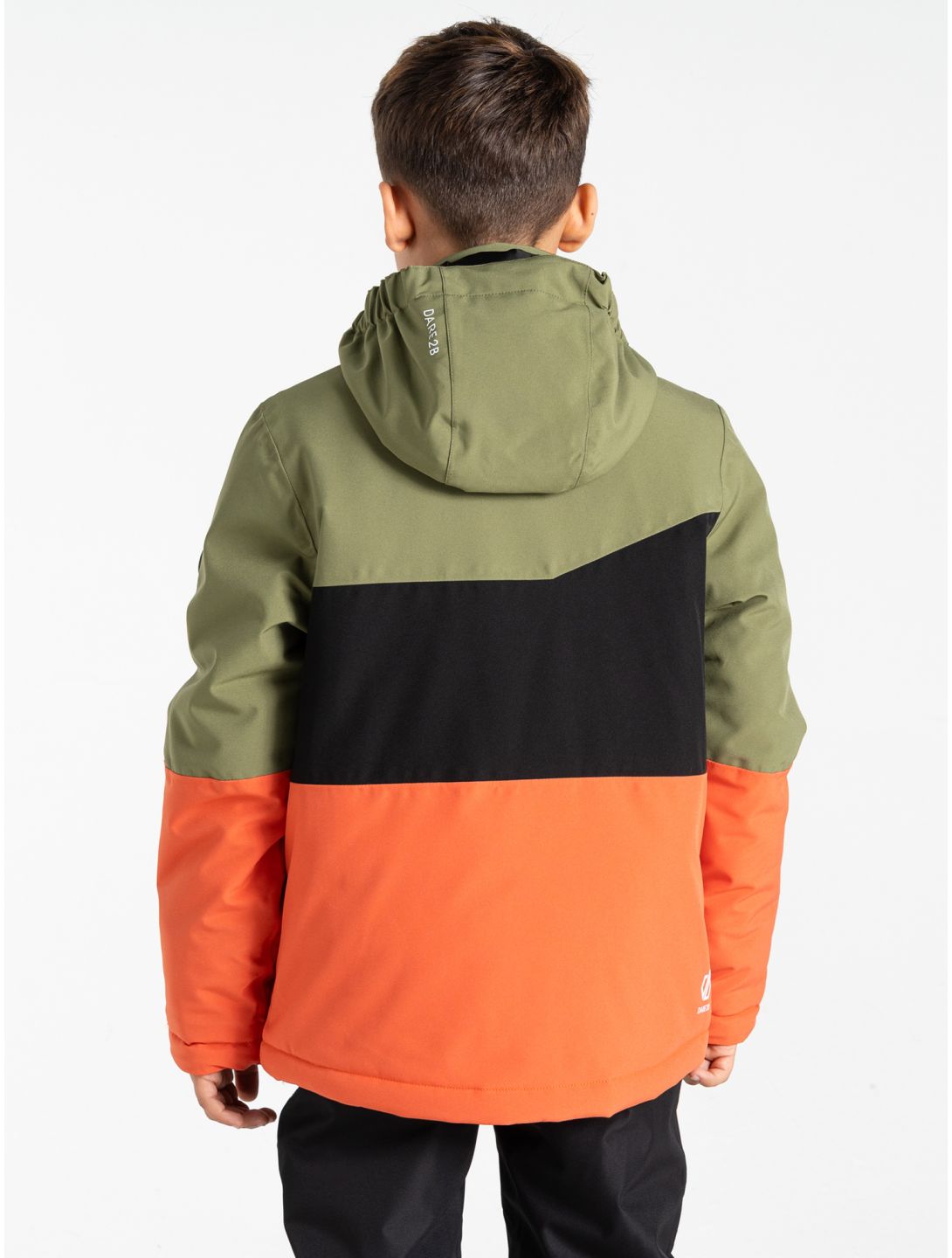 Dare2b, Steazy III chaqueta de esquí niños Olivine Green / Black / Orange Rust naranja, negro, verde 