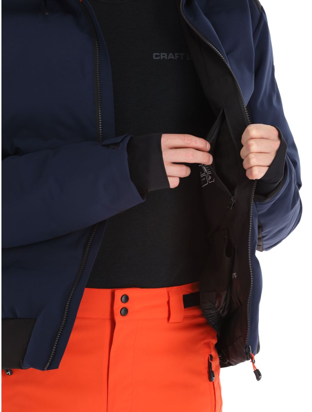 Degre7, Bommy chaqueta de esquí hombres Midnight azul 