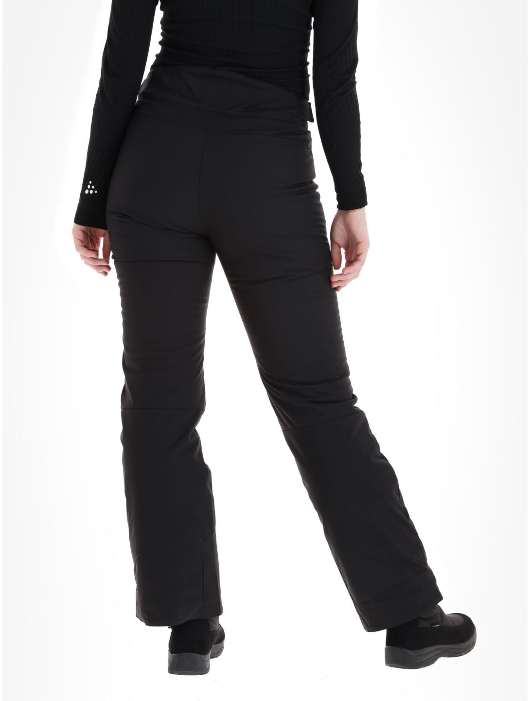 Degre7, Valgau pantalones de esquí softshell mujeres Black negro 