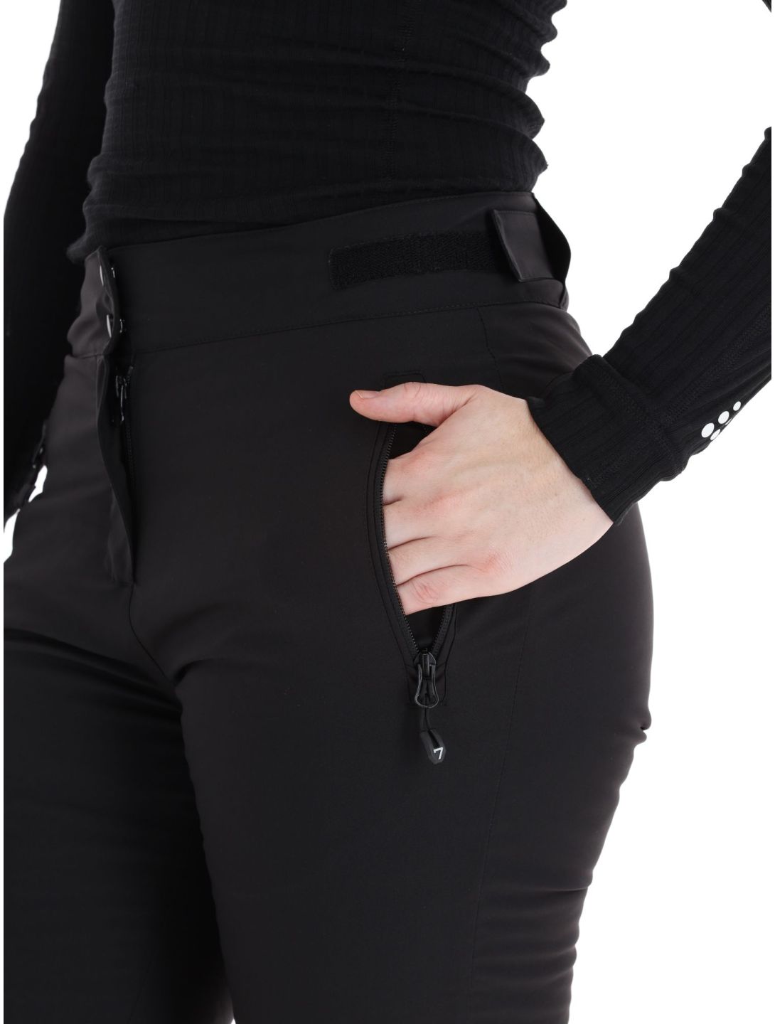 Degre7, Valgau pantalones de esquí softshell mujeres Black negro 