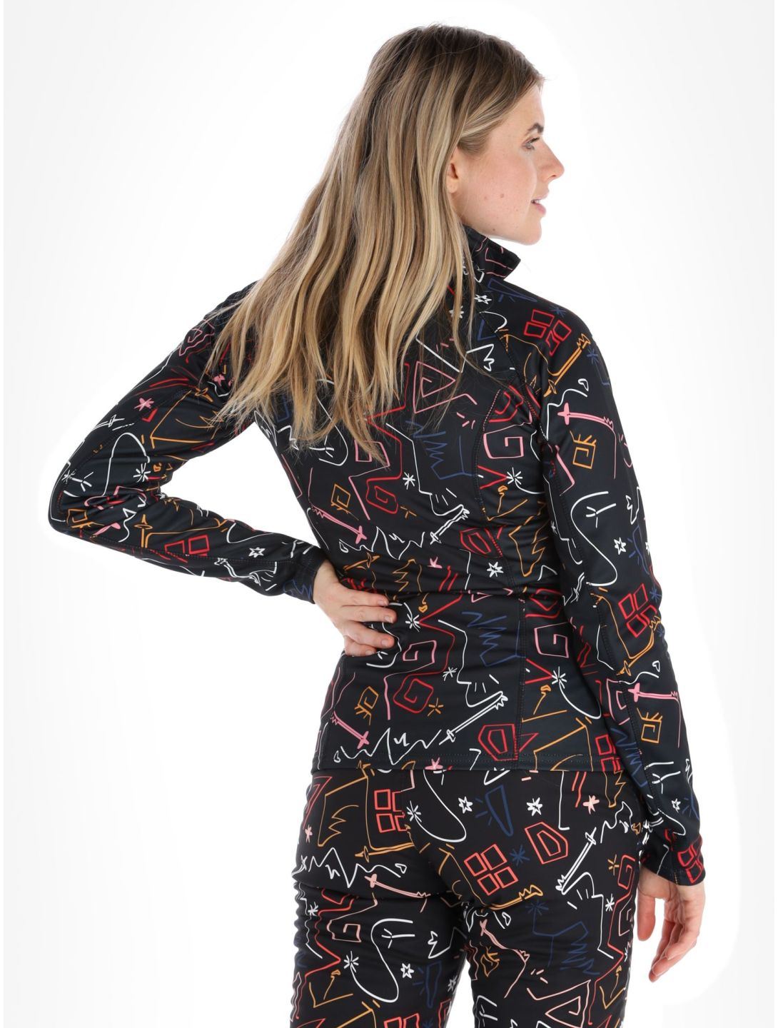 Degre7, Veyrand Print jersey mujeres Black negro 