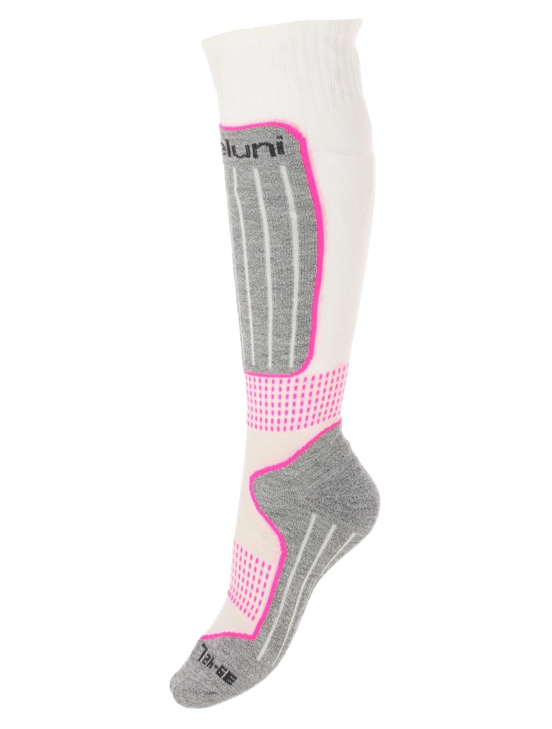 Deluni, Gaia calcetines de esquí unisex White With Lila Stripes blanco 