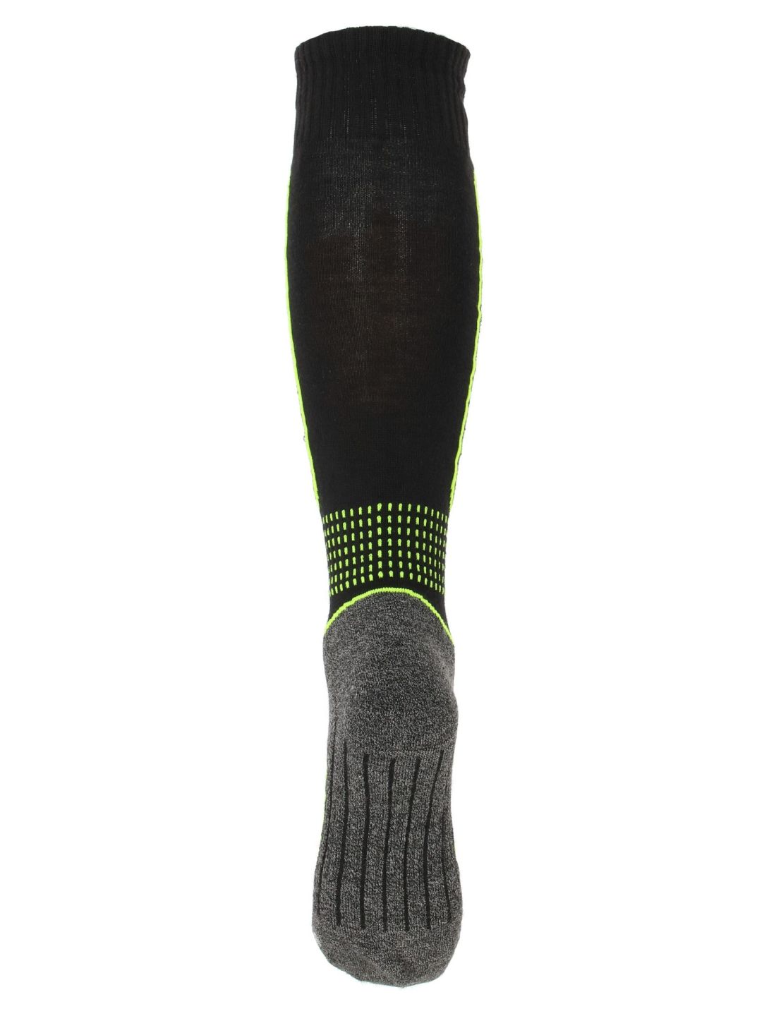 Deluni, Gaia 3 pair calcetines de esquí 3 pares unisex Black With Neon Green Lines negro, verde 