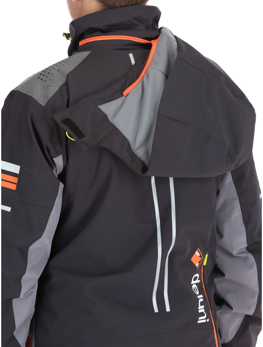 Deluni, Challenger 4 chaqueta de esquí hombres Black / Anthracite gris, negro 