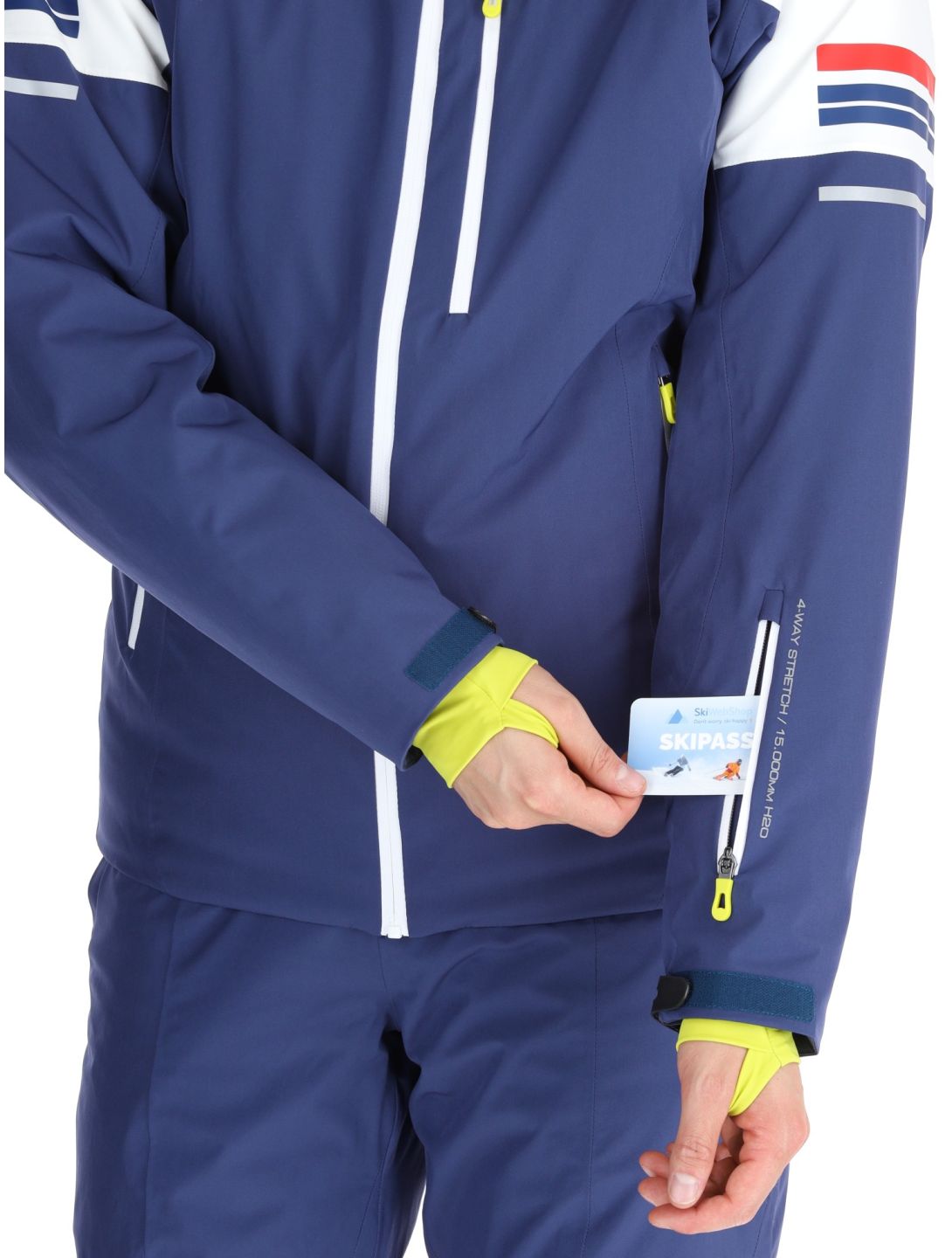 Deluni, Challenger 4 chaqueta de esquí hombres Blue azul 