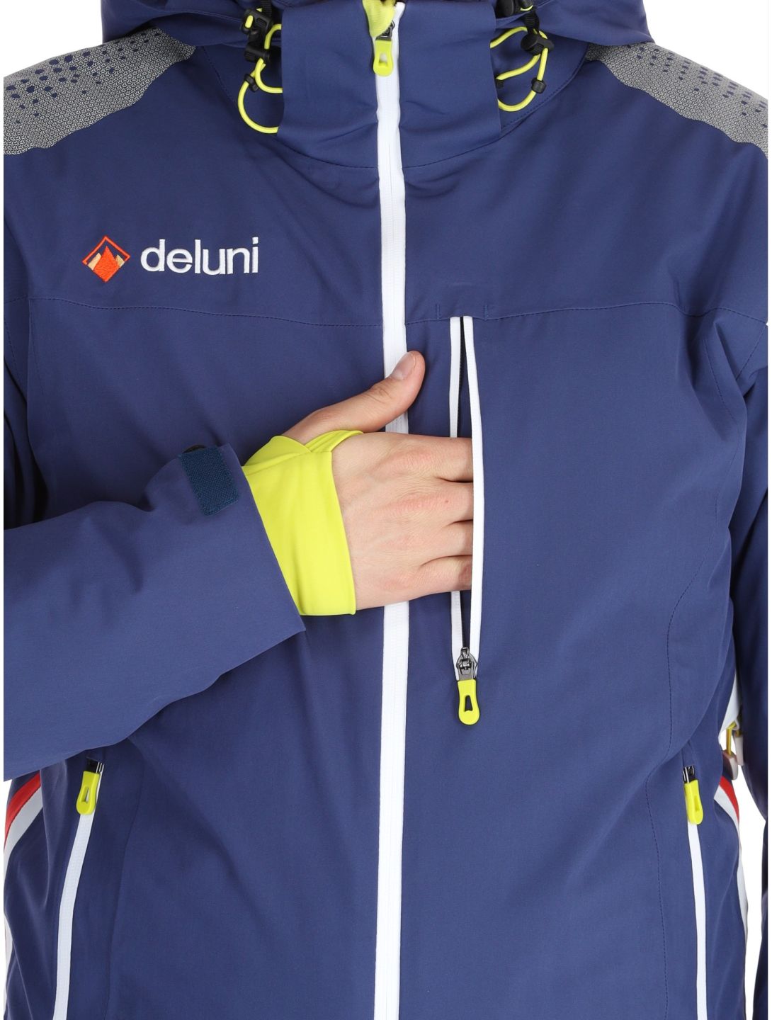 Deluni, Challenger 4 chaqueta de esquí hombres Blue azul 