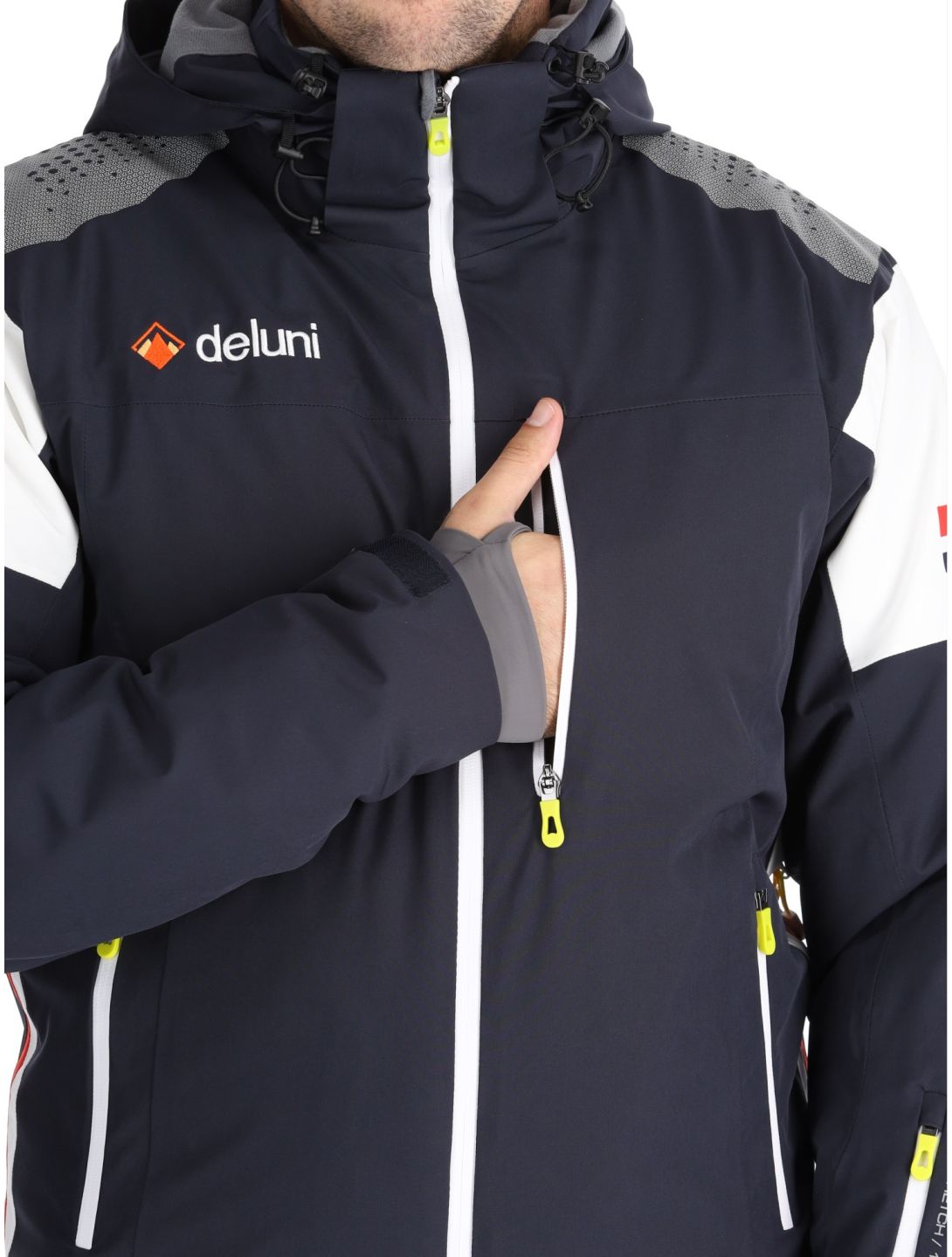 Deluni, Challenger 4 chaqueta de esquí hombres Marine azul 