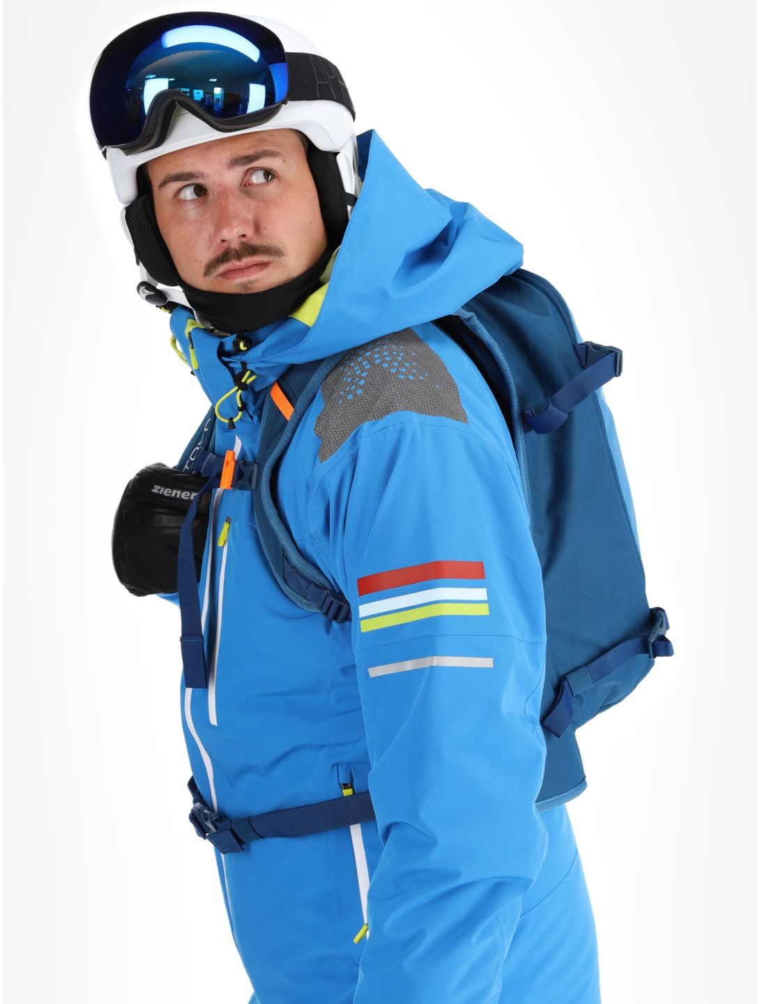 Deluni, Challenger 4 chaqueta de esquí hombres Sky Blue azul 