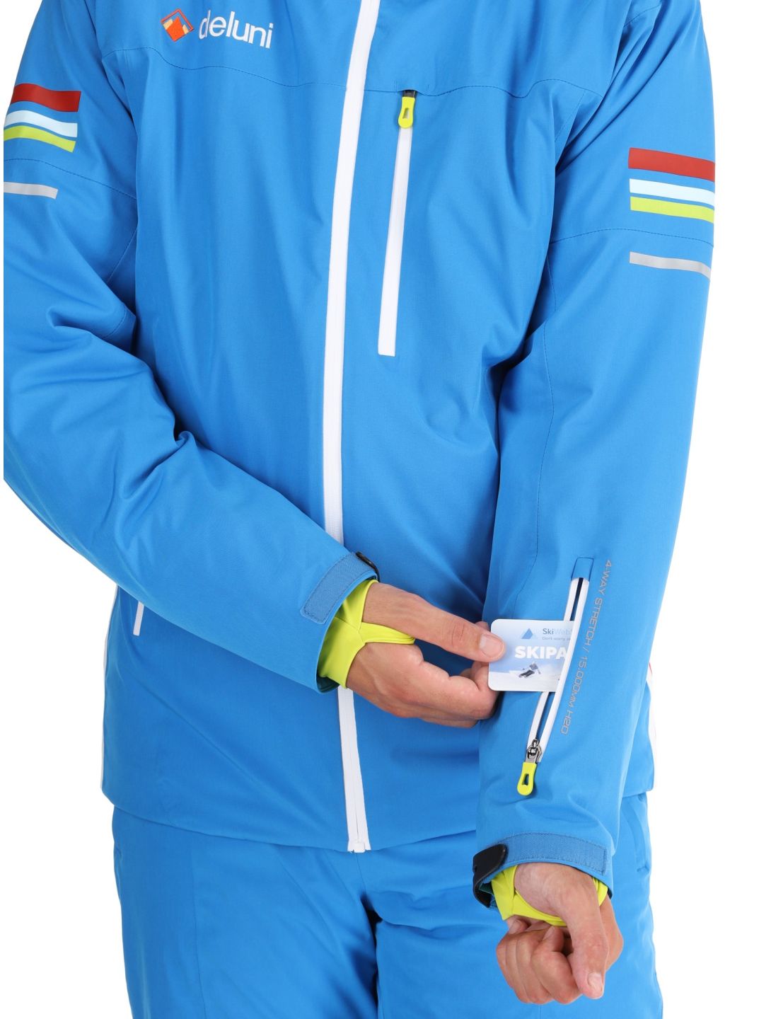 Deluni, Challenger 4 chaqueta de esquí hombres Sky Blue azul 