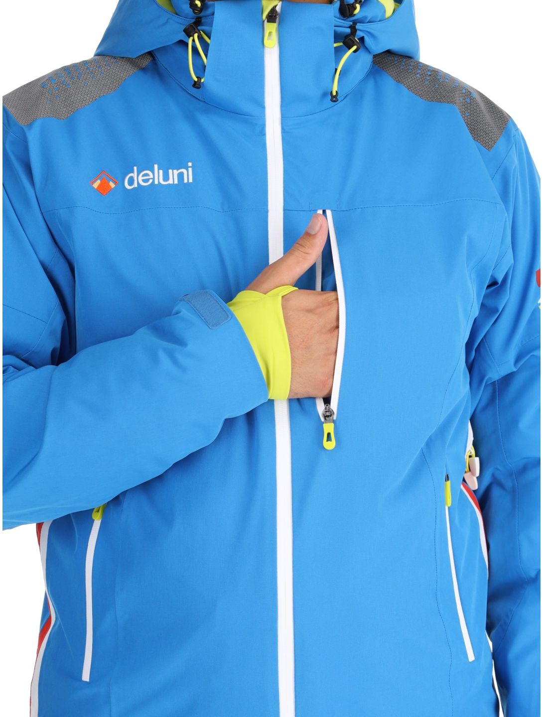 Deluni, Challenger 4 chaqueta de esquí hombres Sky Blue azul 