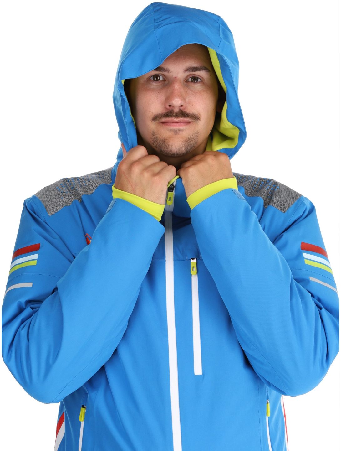 Deluni, Challenger 4 chaqueta de esquí hombres Sky Blue azul 