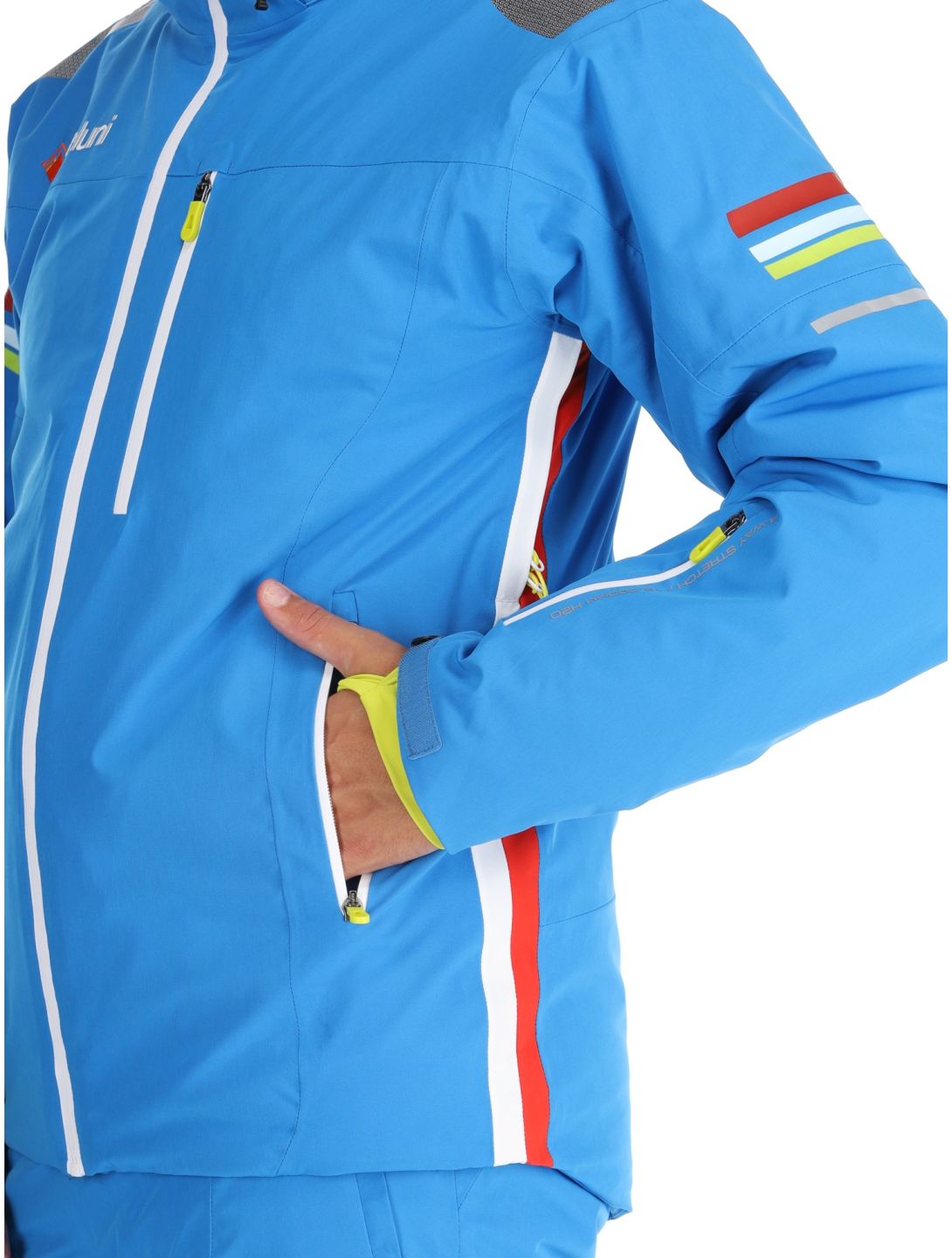 Deluni, Challenger 4 chaqueta de esquí hombres Sky Blue azul 