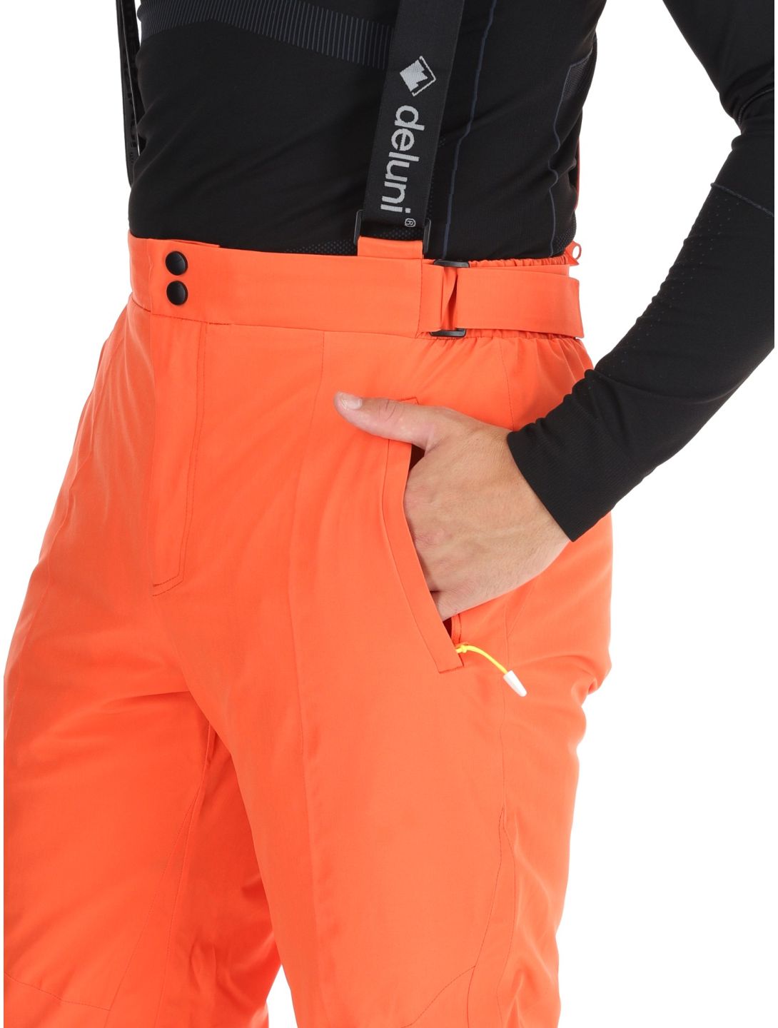 Deluni, Challenger 4 pantalones de esquí hombres Orange naranja 