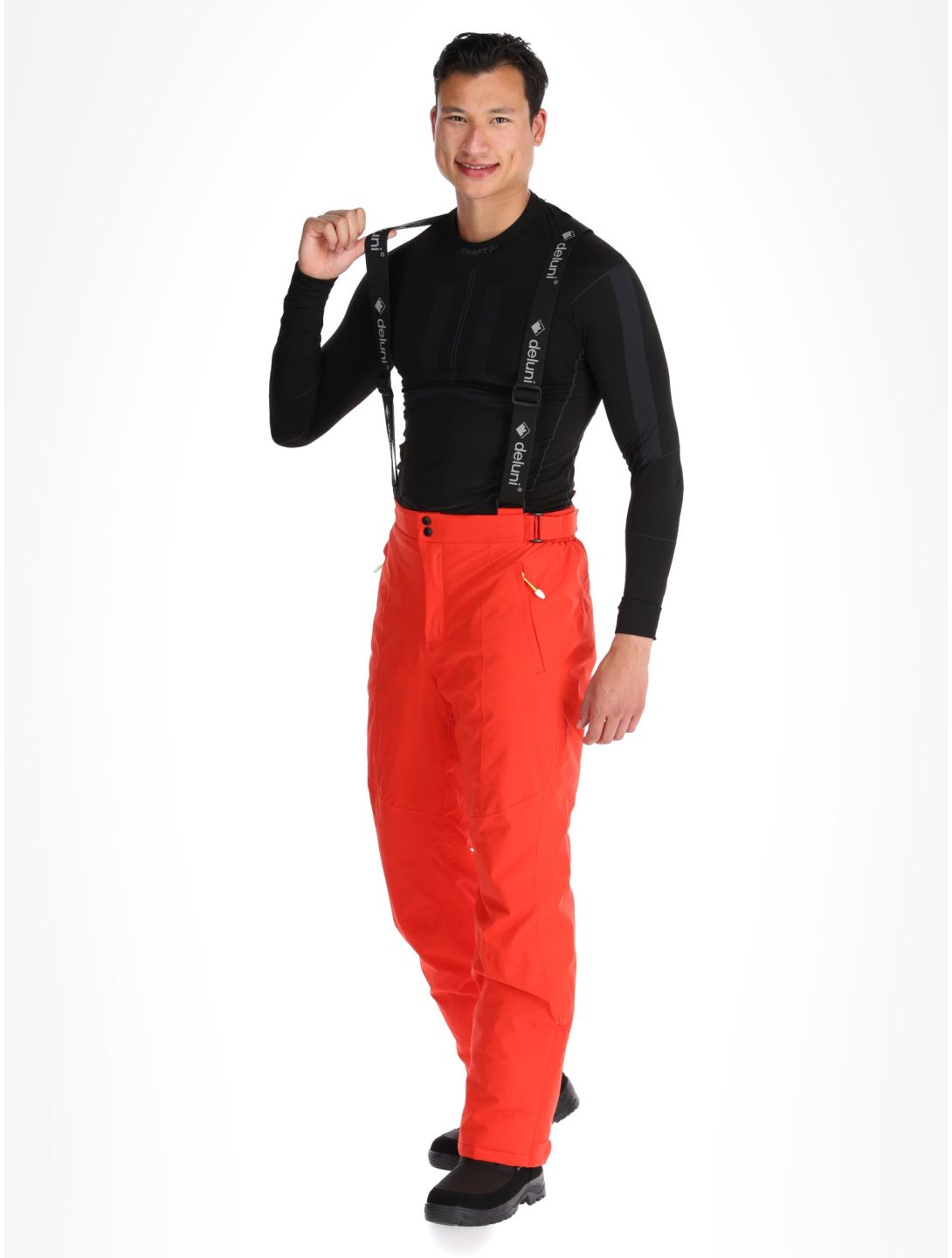 Deluni, Challenger 4 pantalones de esquí hombres Red rojo 