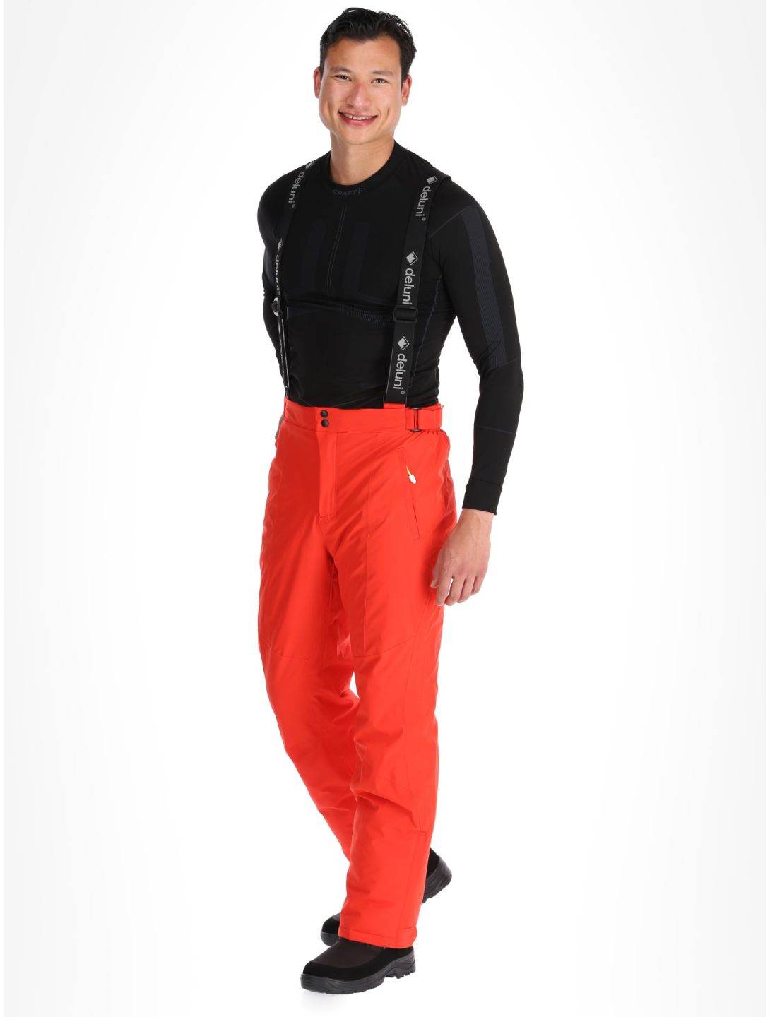 Deluni, Challenger 4 pantalones de esquí hombres Red rojo 