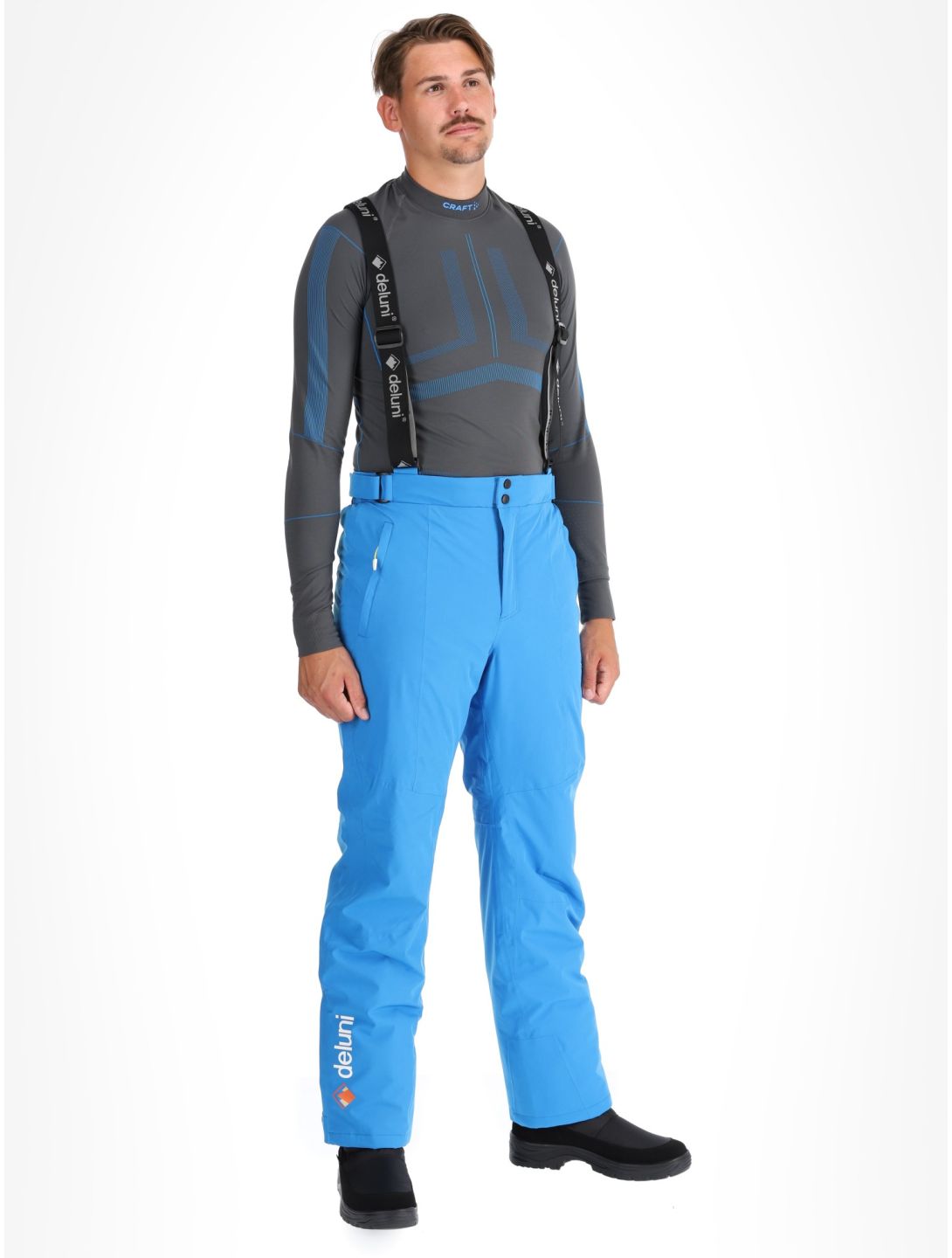 Deluni, Challenger 4 pantalones de esquí hombres Sky Blue azul 