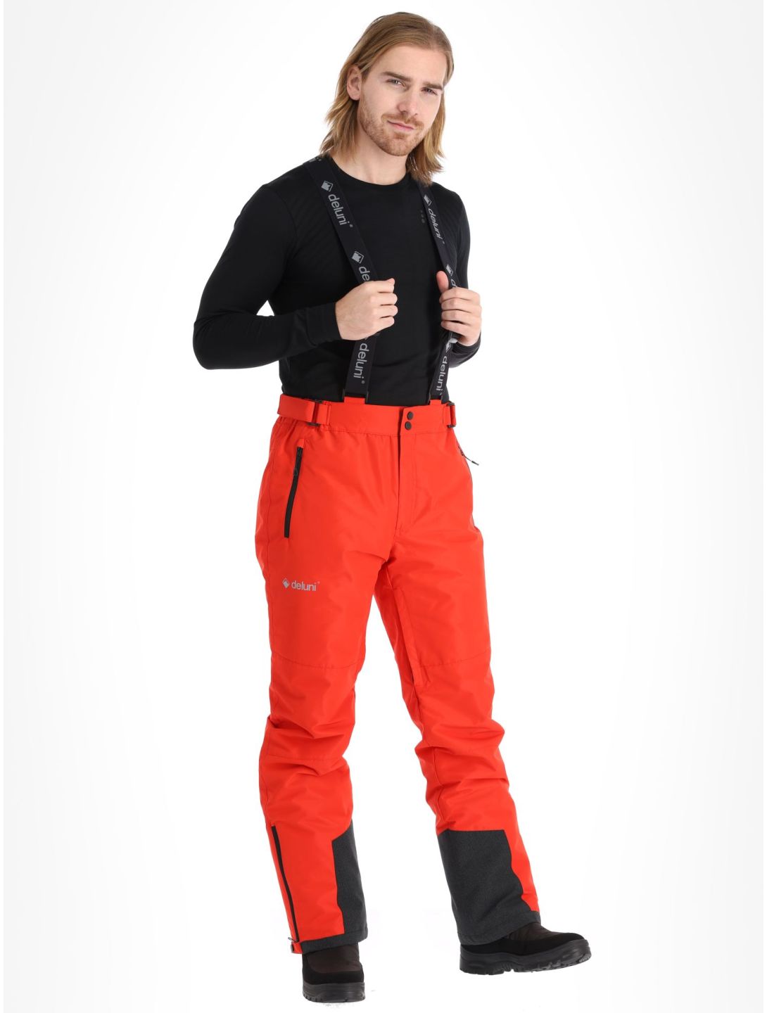 Deluni, Icerocker Pure pantalones de esquí hombres Red rojo 