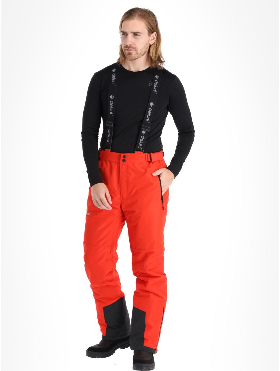 Deluni, Icerocker Pure pantalones de esquí hombres Red rojo 