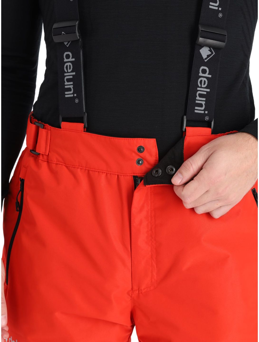 Deluni, Icerocker Pure pantalones de esquí hombres Red rojo 