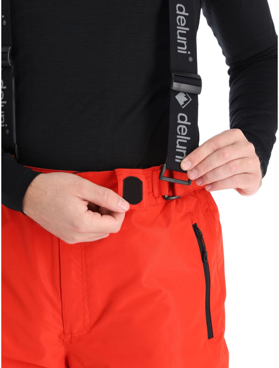 Deluni, Icerocker Pure pantalones de esquí hombres Red rojo 