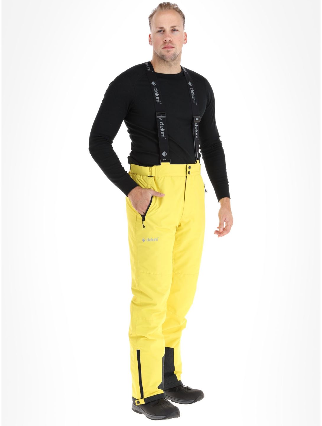 Deluni, Icerocker Pure pantalones de esquí hombres Yellow amarillo 